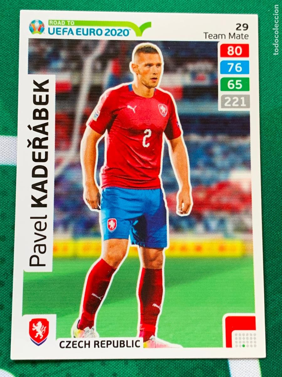Football Stickers: 29 Pavel Kade?&aacute;bek Czech Republic Team Mate ADRENALYN XL ROAD TO 2020
