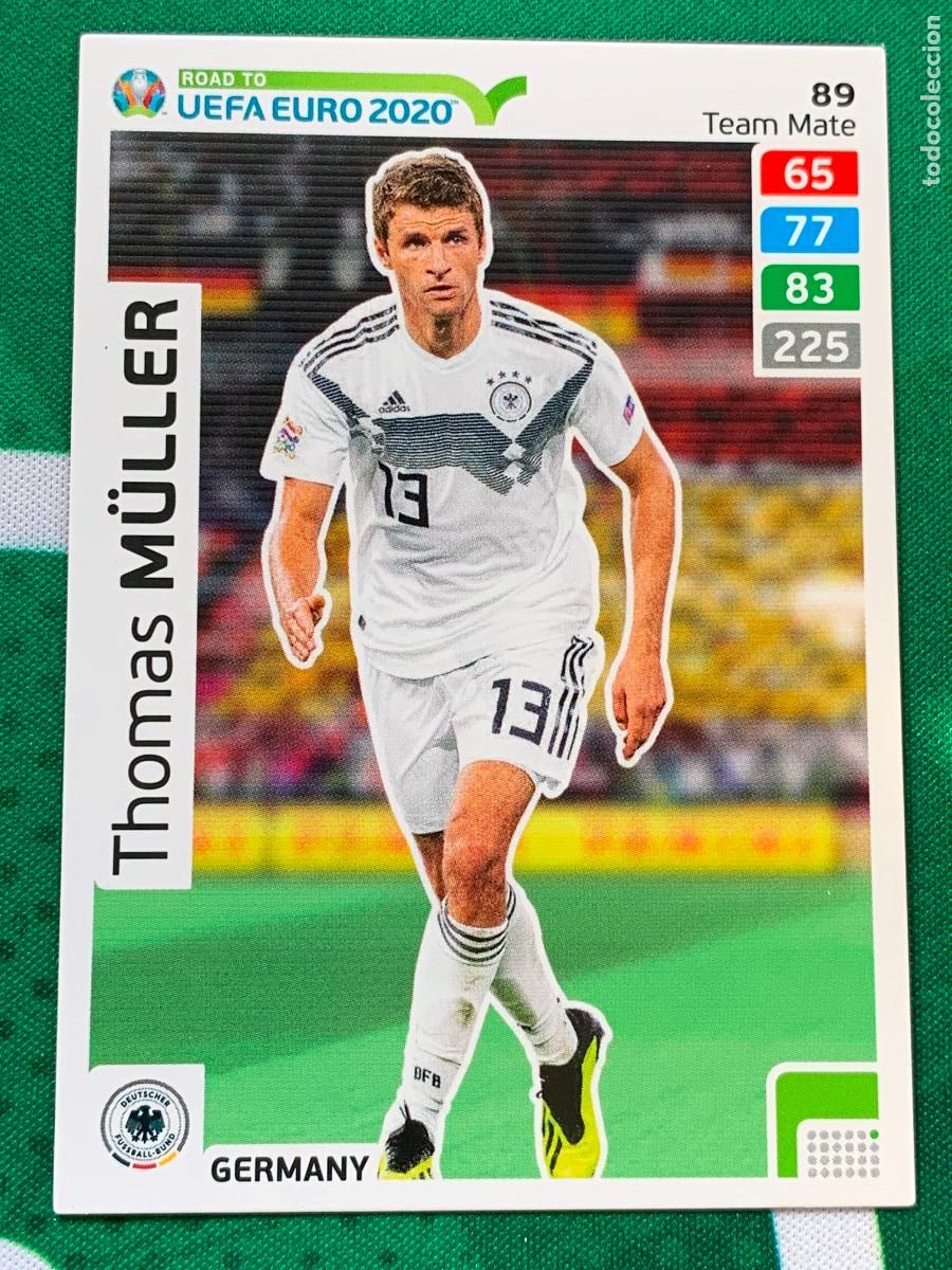 Football Stickers: 89 Thomas M&uuml;ller Germany Team Mate ADRENALYN XL ROAD TO 2020