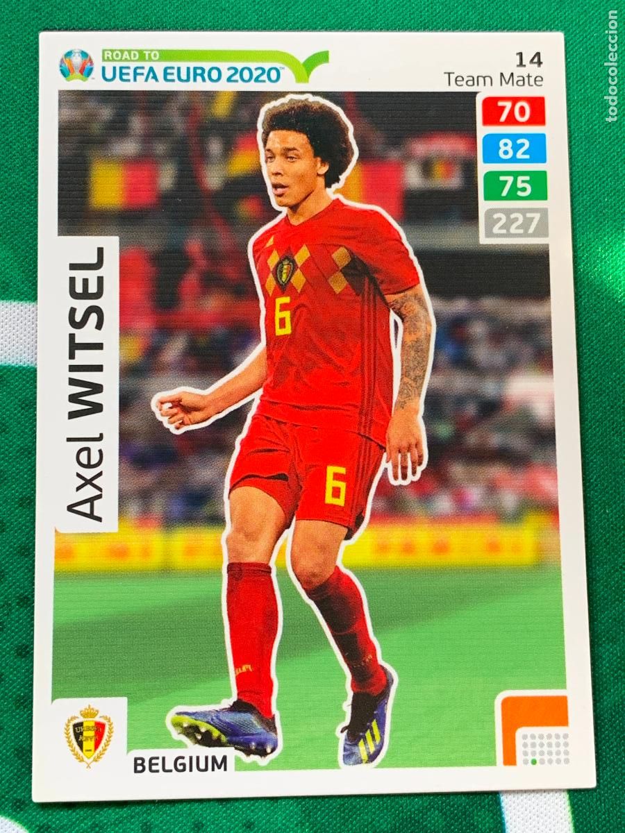 Fu&szlig;ball-Sticker: 14 Axel Witsel Belgium Team Mate ADRENALYN XL ROAD TO 2020