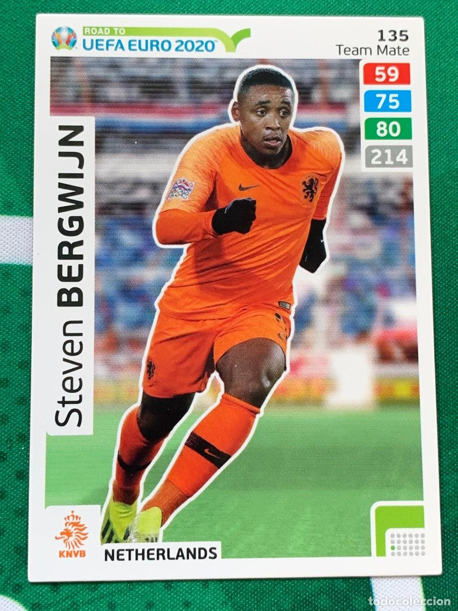 Fu&szlig;ball-Sticker: 135 Steven Bergwijn Netherlands Team Mate ADRENALYN XL ROAD TO 2020