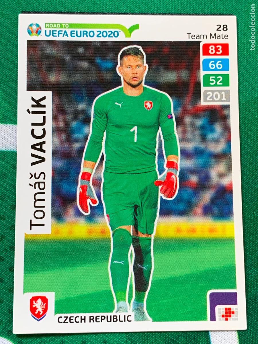 Fu&szlig;ball-Sticker: 28 Tom&aacute;� Vacl&iacute;k Czech Republic Team Mate ADRENALYN XL ROAD TO 2020