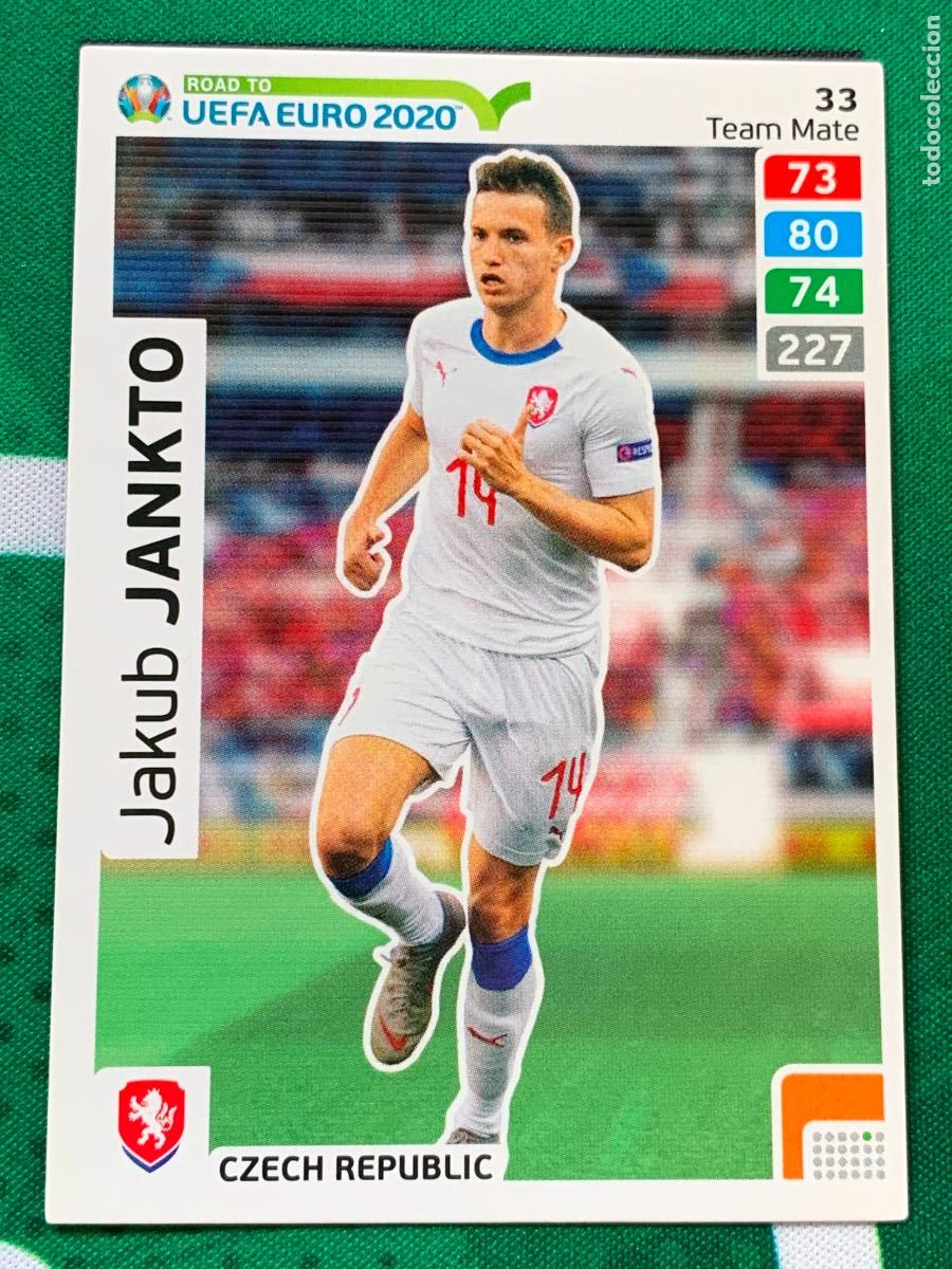 Fu&szlig;ball-Sticker: 33 Jakub Jankto Czech Republic Team Mate ADRENALYN XL ROAD TO 2020