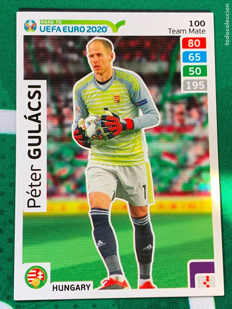 Fu&szlig;ball-Sticker: 100 P&eacute;ter Gul&aacute;csi Hungary Team Mate ADRENALYN XL ROAD TO 2020