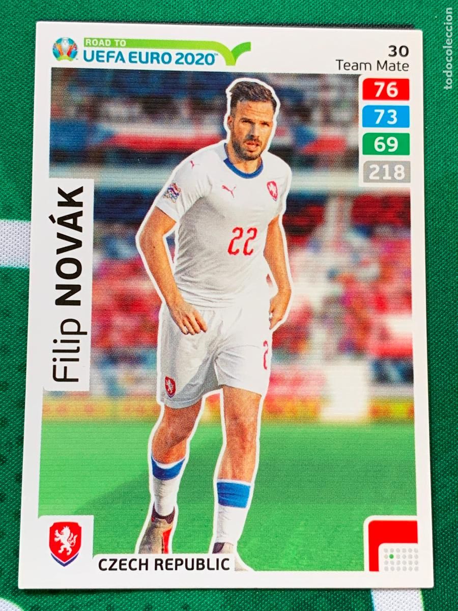Fu&szlig;ball-Sticker: 30 Filip Nov&aacute;k Czech Republic Team Mate ADRENALYN XL ROAD TO 2020