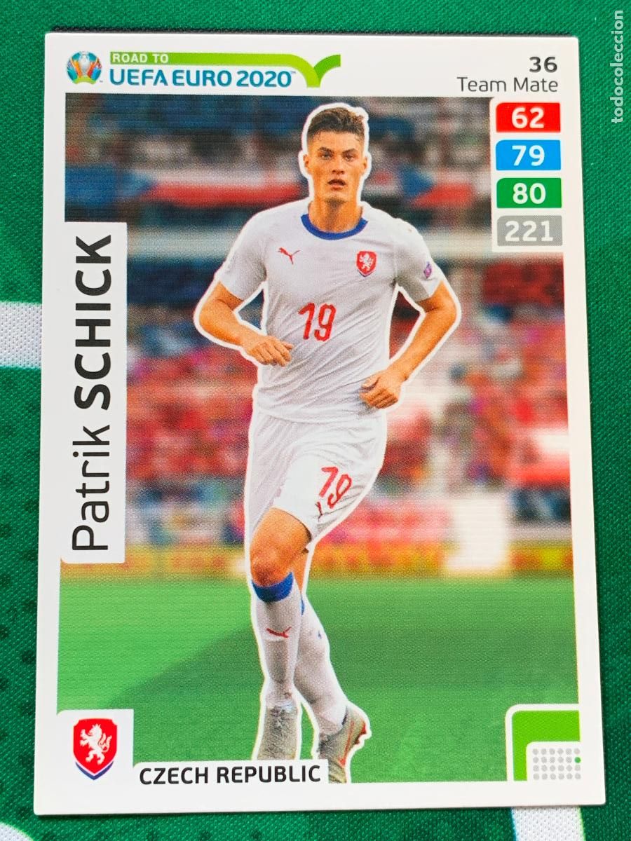 Fu&szlig;ball-Sticker: 36 Patrik Schick Czech Republic Team Mate ADRENALYN XL ROAD TO 2020