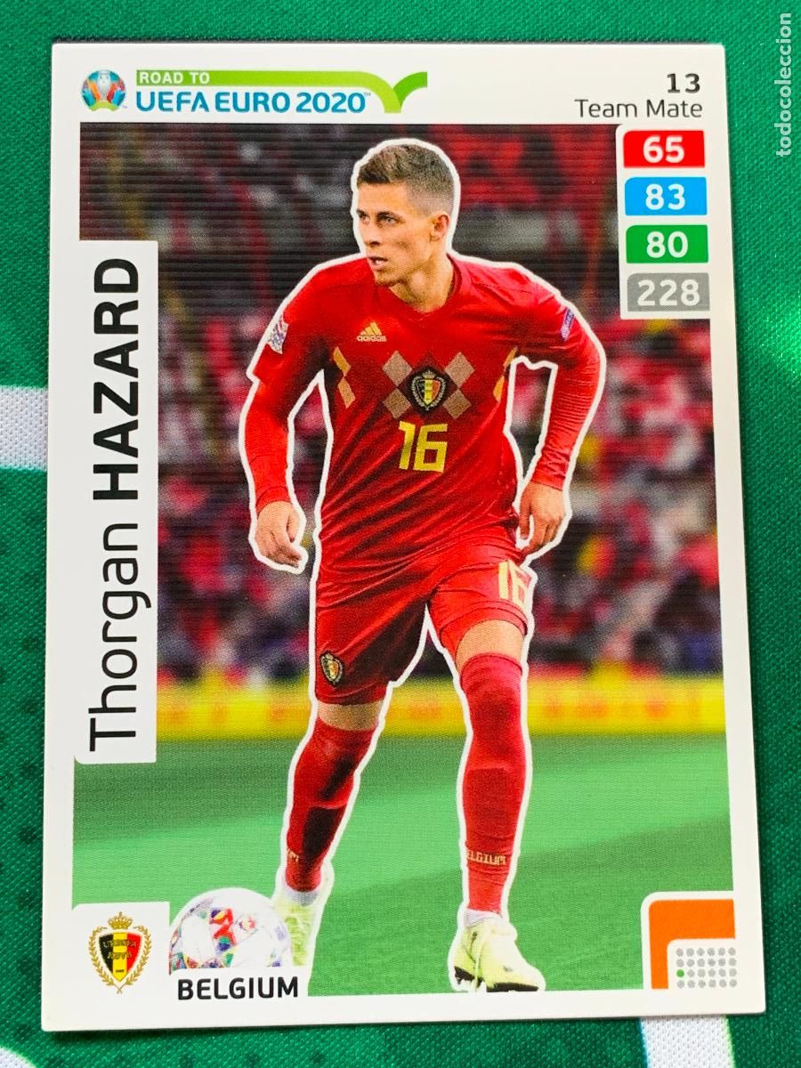 Fu&szlig;ball-Sticker: 13 Thorgan Hazard Belgium Team Mate ADRENALYN XL ROAD TO 2020