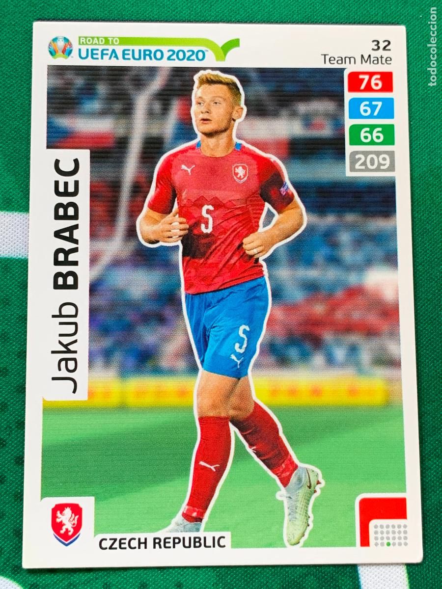 Fu&szlig;ball-Sticker: 32 Jakub Brabec Czech Republic Team Mate ADRENALYN XL ROAD TO 2020