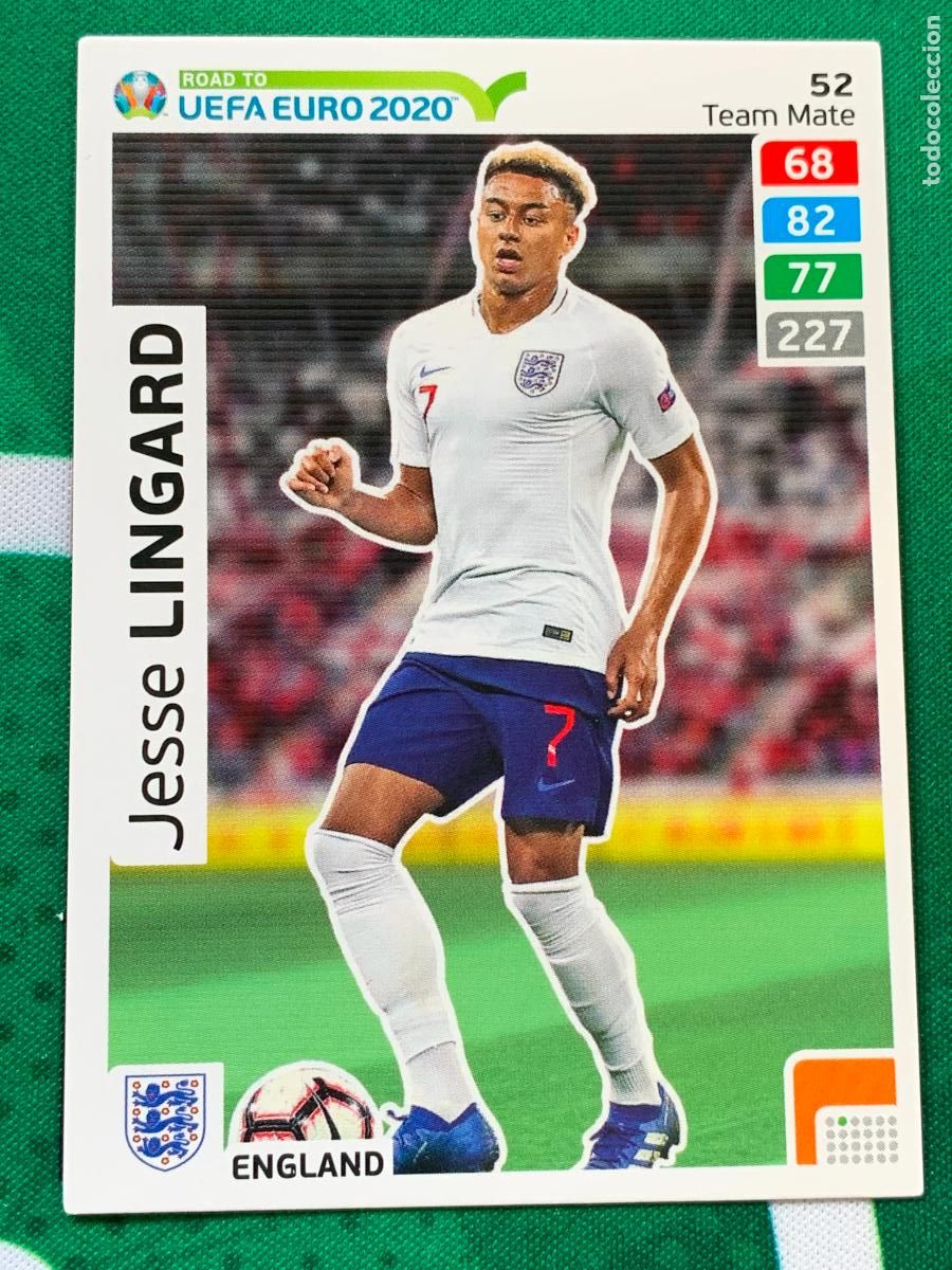Fu&szlig;ball-Sticker: 52 Jesse Lingard England Team Mate ADRENALYN XL ROAD TO 2020