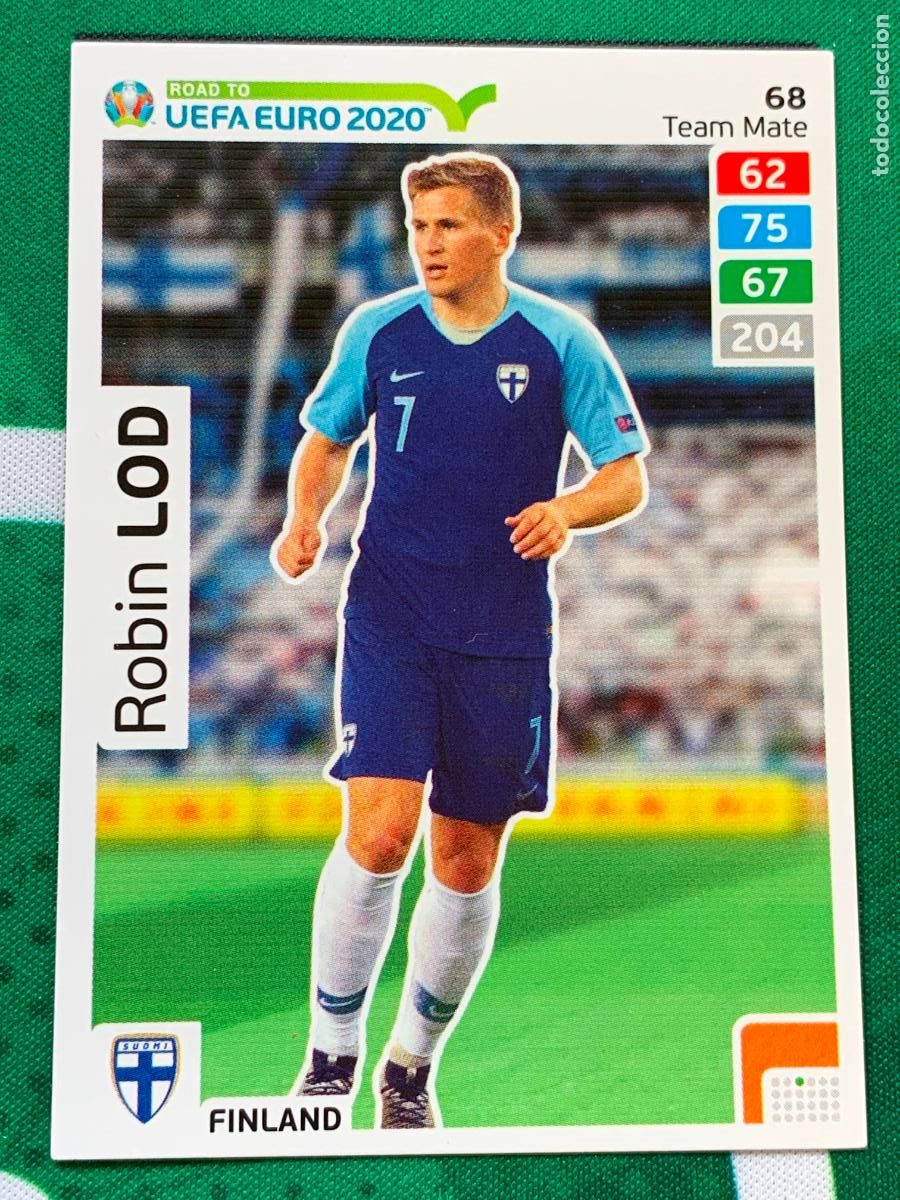 Fu&szlig;ball-Sticker: 68 Robin Lod Finland Team Mate ADRENALYN XL ROAD TO 2020