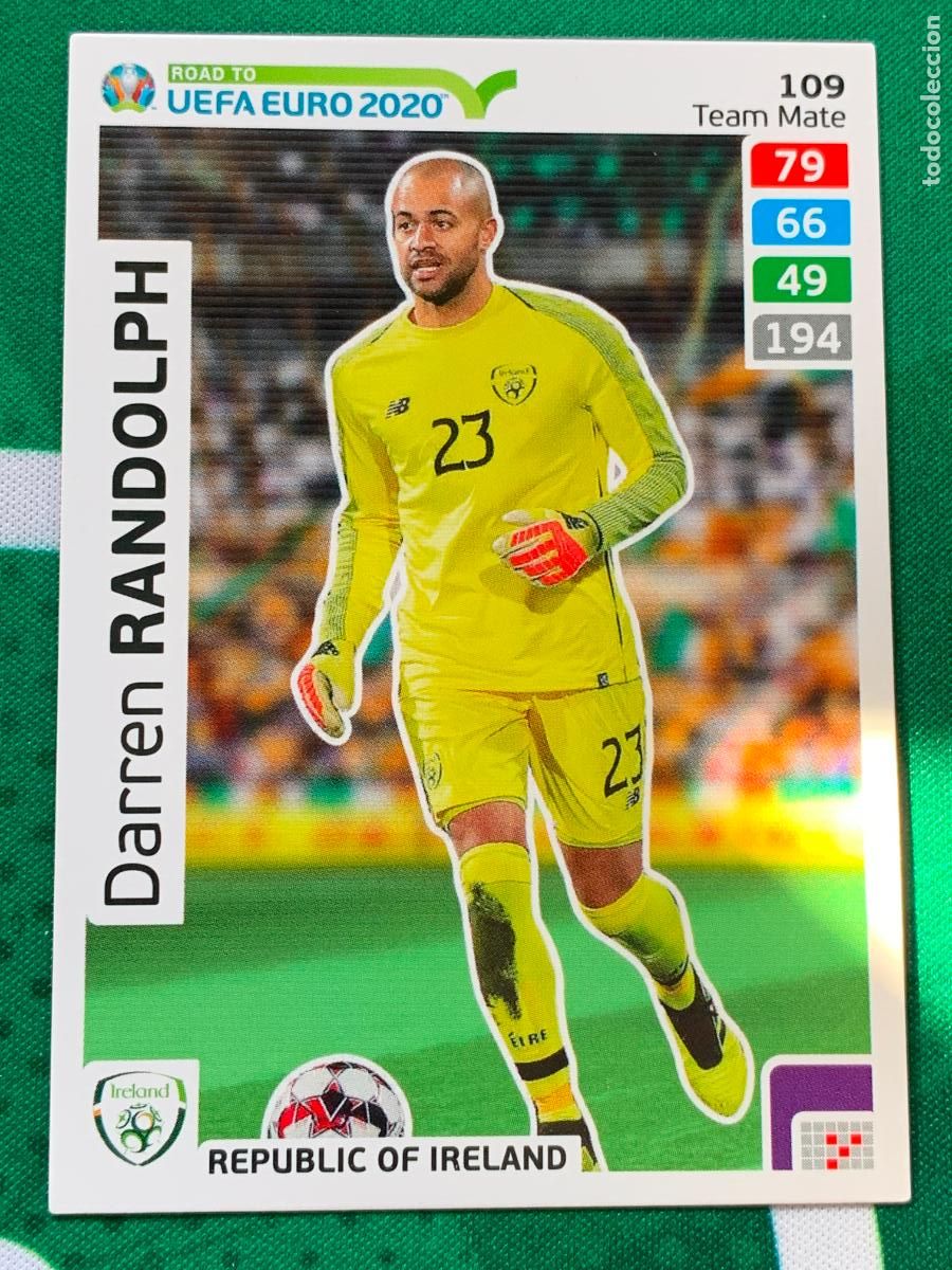 Fu&szlig;ball-Sticker: 109 Darren Randolph Republic of Ireland Team Mate ADRENALYN XL ROAD TO 2020