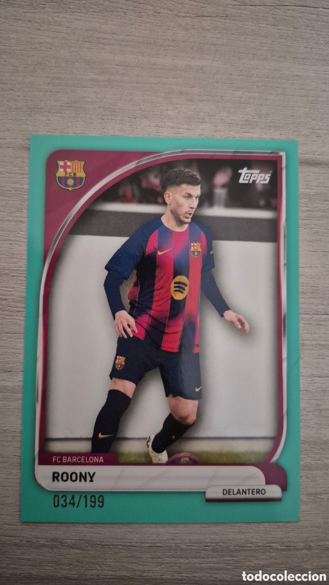 Cartes &agrave; collectionner de Football: Roony /199 Topps FC Barcelona 2025
