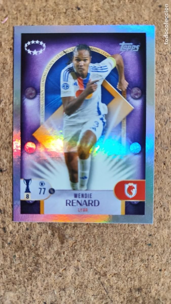 Figurine di Calcio: UEFA CHAMPIONS LEAGUE 2025/26 STICKER LEADING LEGACY WENDIE RENAT O.LYON # 269 TOPPS