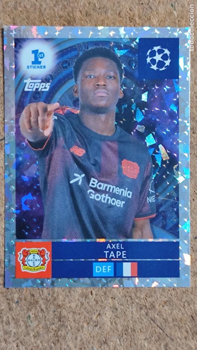 Figurine di Calcio: UEFA CHAMPIONS LEAGUE 2025/26 STICKER 1er STICKER AXEL TAPE LEVERKUSEN # 293 TOPPS