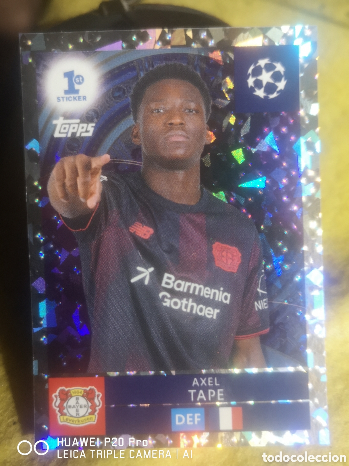 Fu&szlig;ball-Sticker: STICKER CHAMPIONS LEAGUE 2025/26 AXEL TAPE 1st - BAYER LEVERKUSSEN 293