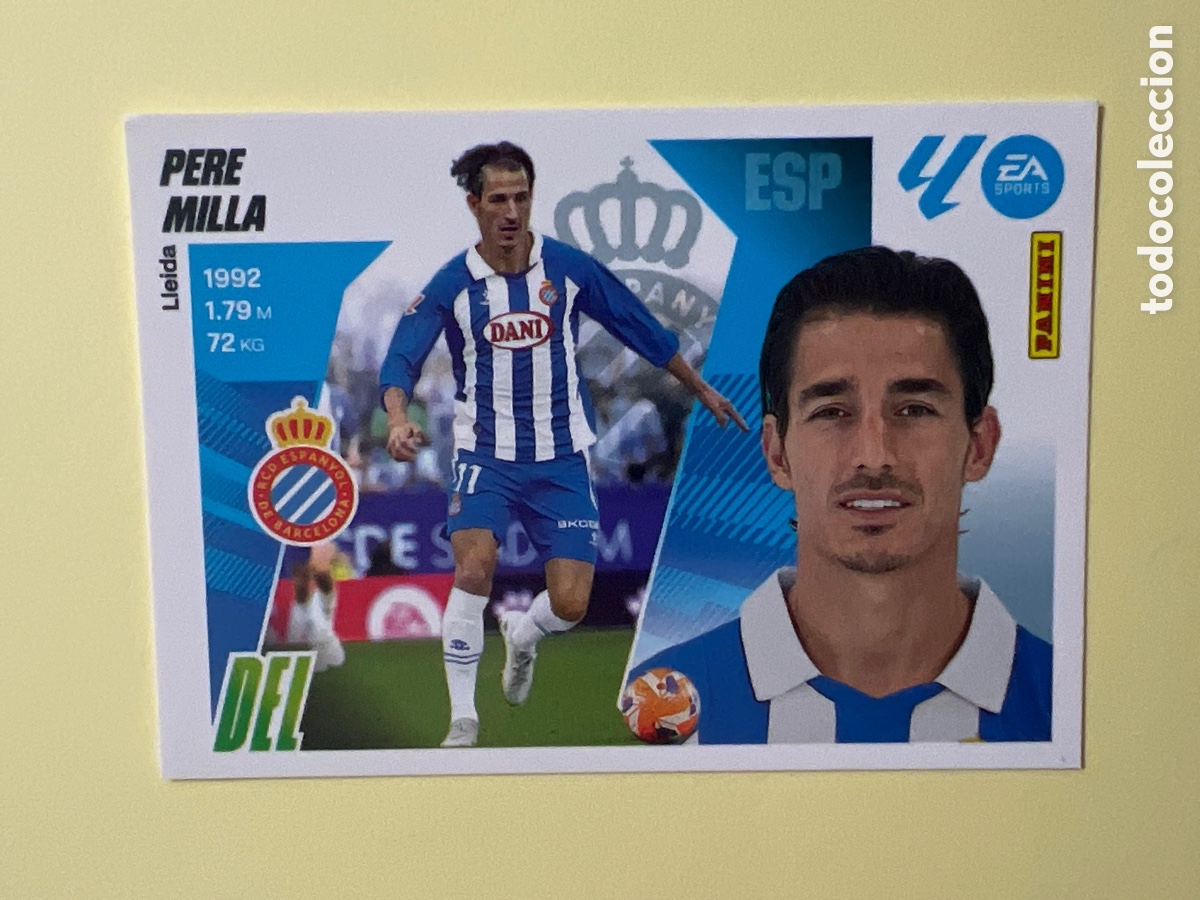 Figurine di Calcio: C2138. N&ordm; 20 PERE MILLA ESPANYOL LIGA ESTE 25 26 2025 2026 SIN PEGAR NUNCA PEGADO