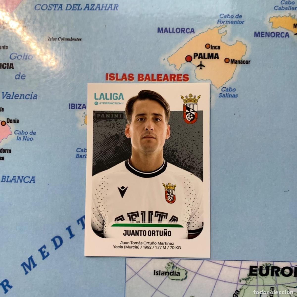 Cartes &agrave; collectionner de Football: Juanto Ortu&ntilde;o n&uacute;mero 134B del Ceuta cromo liga Hypermotion 25-26 2025-2026