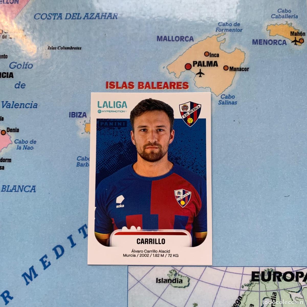 Cromos de f&uacute;tbol: Carrillo n&uacute;mero 235 del Huesca cromo de la liga Hypermotion 25-26 2025-2026