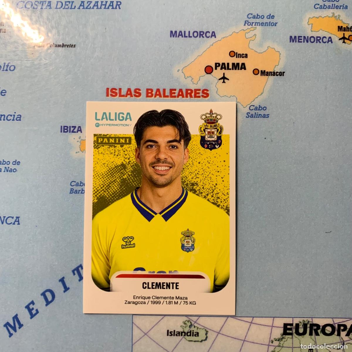 Cromos de f&uacute;tbol: Clemente n&uacute;mero 257A de Las Palmas cromo liga Hypermotion 25-26 2025-2026