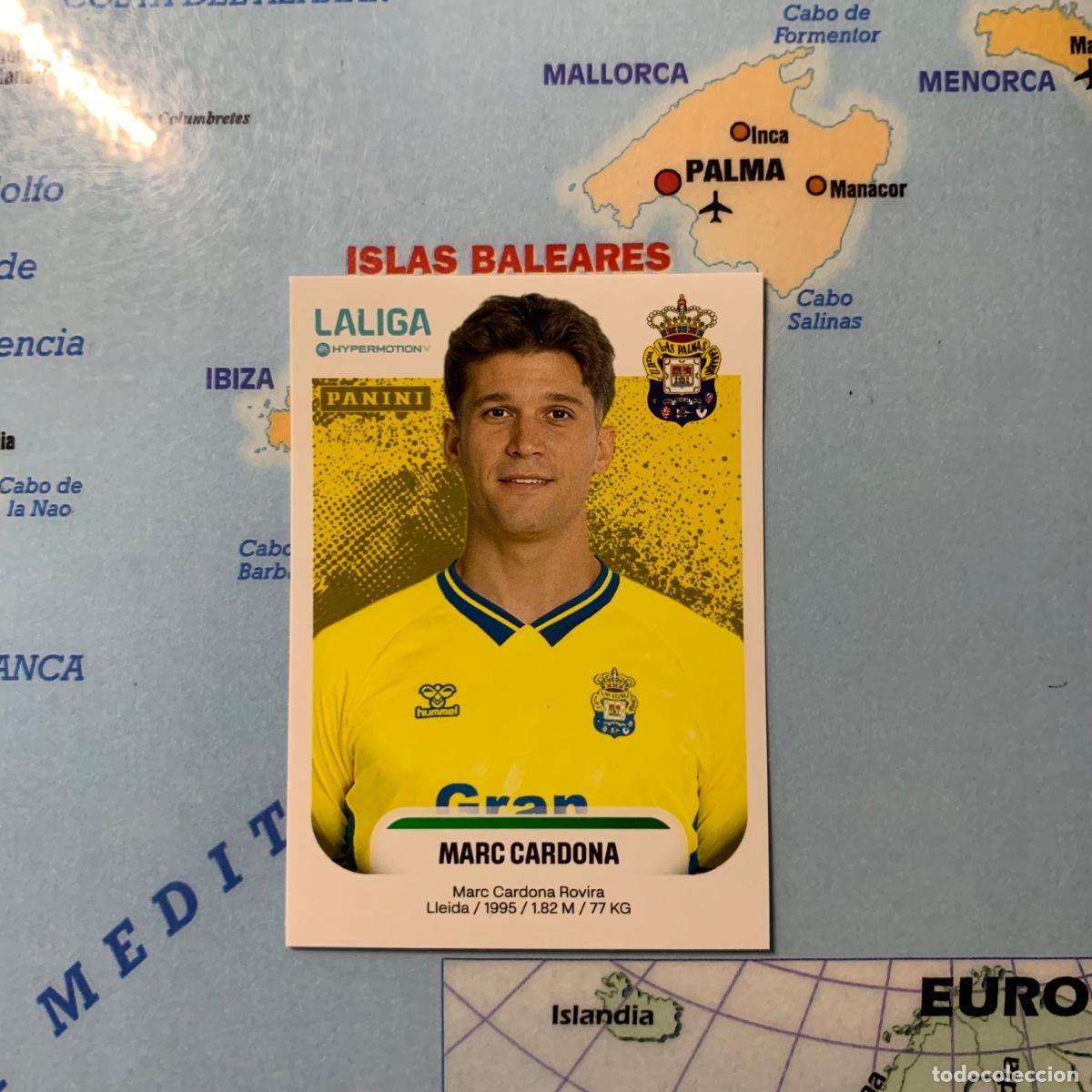 Cromos de f&uacute;tbol: Marc Cardona n&uacute;mero 264B de Las Palmas cromo liga Hypermotion 25-26 2025-2026