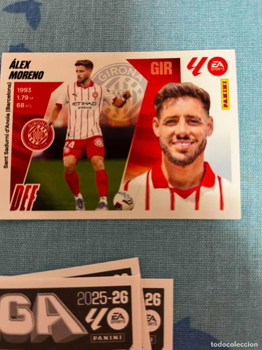 Cromos de f&uacute;tbol: LIGA ESTE 2025 2026 25 26 PANINI N&ordm; 10BIS 10 BIS ALEX MORENO GIRONA COLOCA FICHAJE