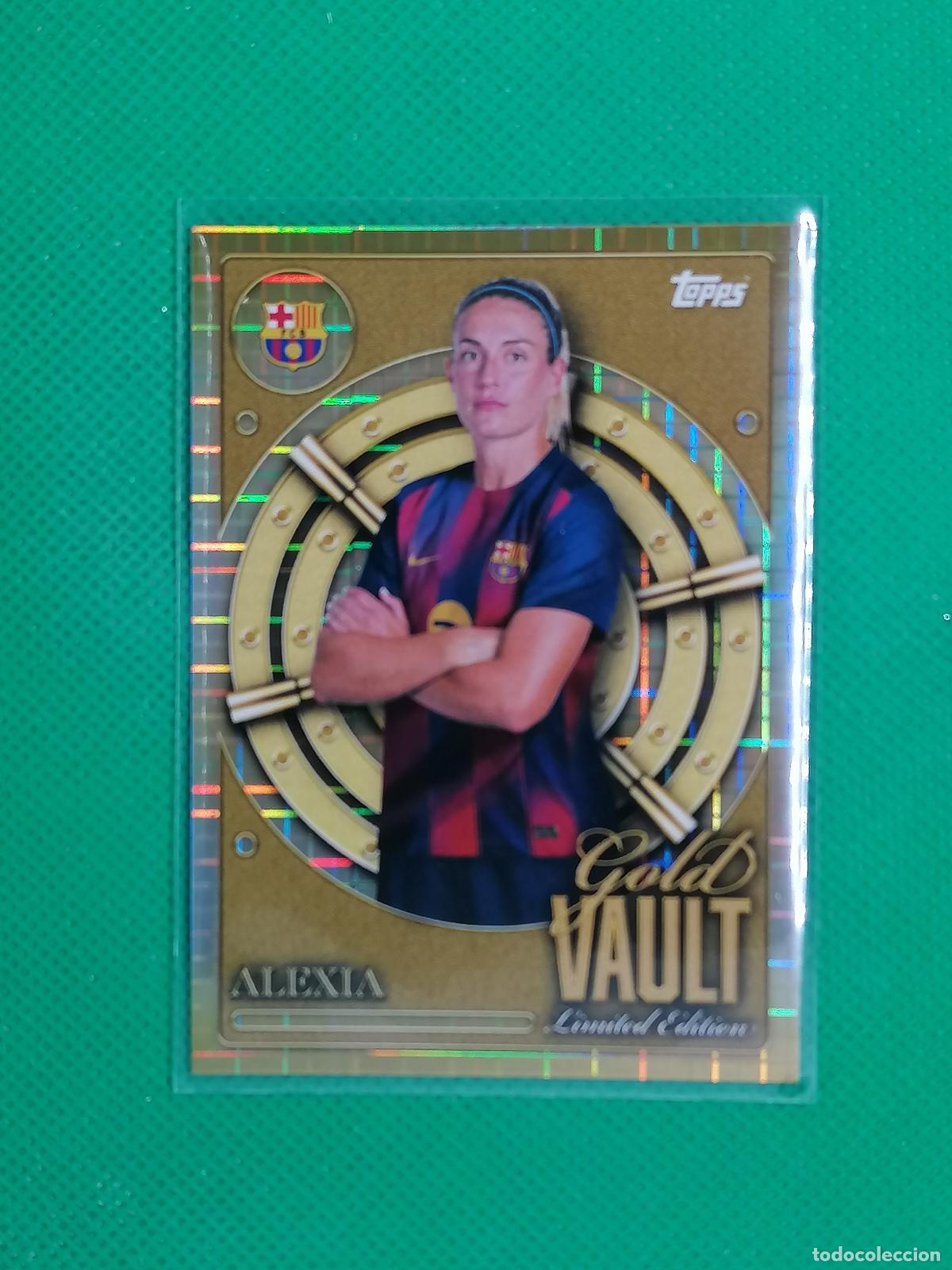 Football Stickers: GV-2 GV2 ALEXIA PUTELLA GOLD VAULT LIMITED EDITION ⚽ TOPPS BARCELONA COLLECTOR TIN 25 26 2025 2026 ⚽