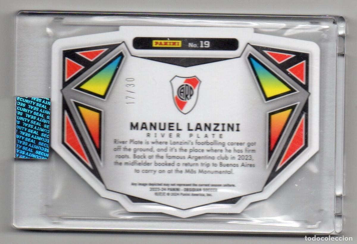 Cromos de f&uacute;tbol: Panini, Manuel Lanzini, Edicion Limitada 17/30 - Foto 2