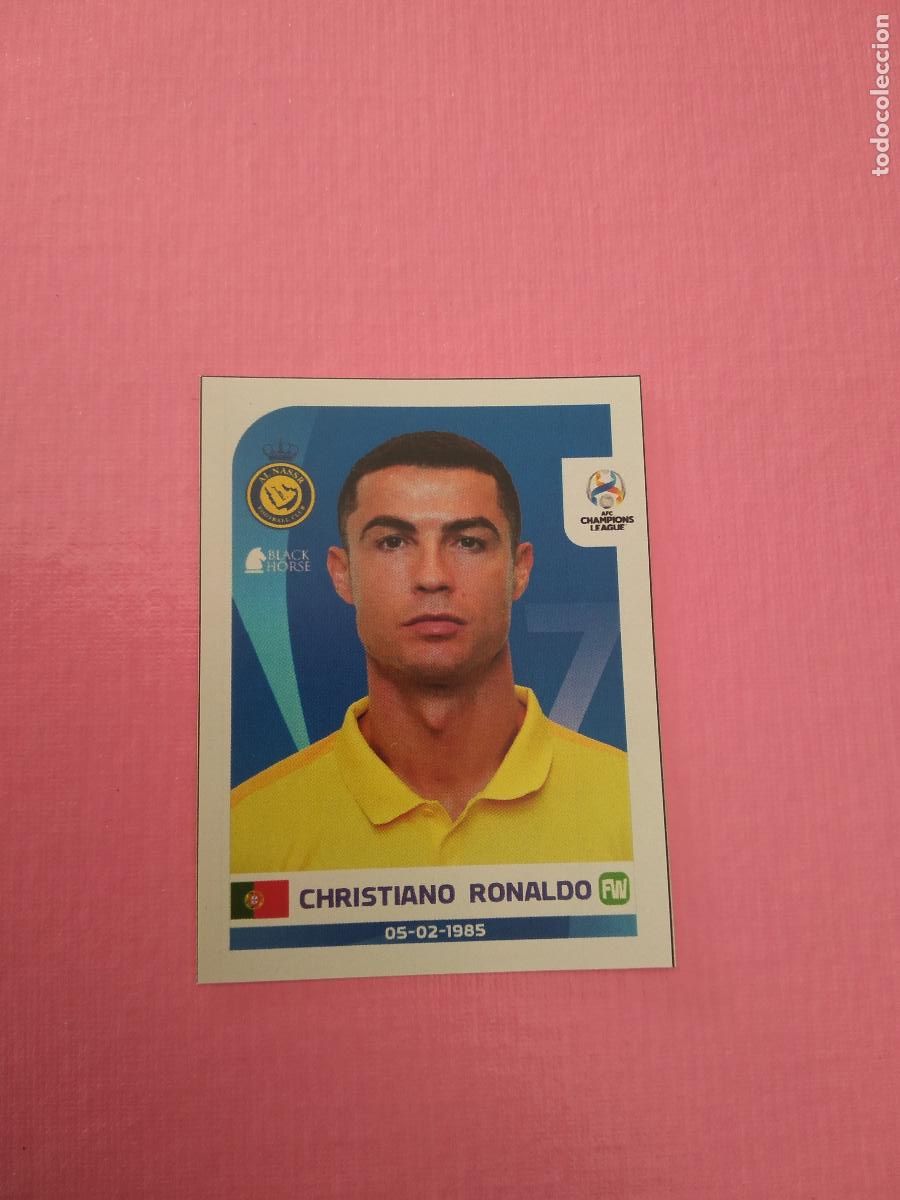 Cromos de F&uacute;tbol: 70 CRISTIANO RONALDO AL NASSR CROMO FUTBOL AFC CHAMPIONS LEAGUE 2024 BLACK HORSE