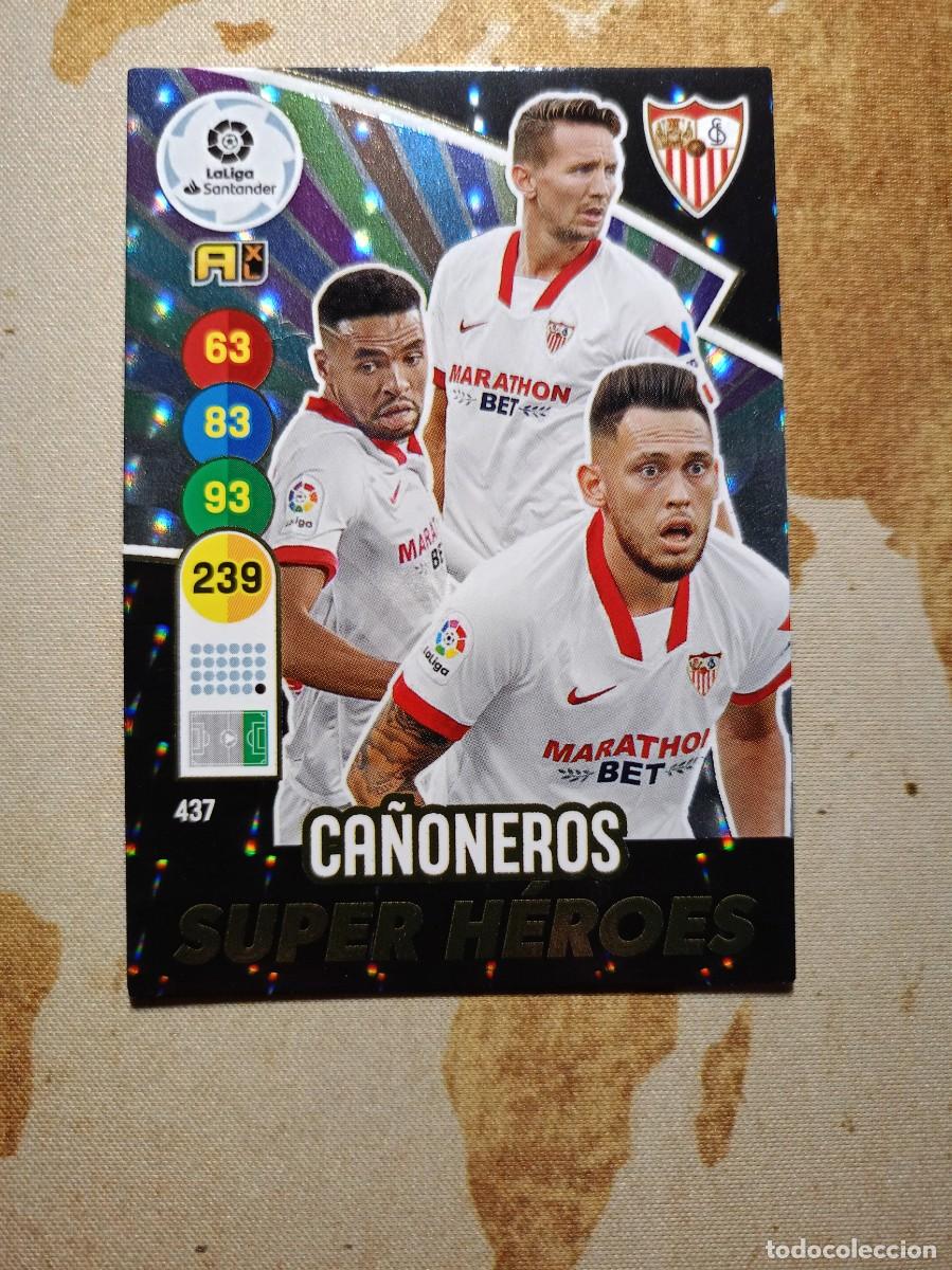 Cromos de Futebol: Super H&eacute;roes 437 CA&Ntilde;ONEROS adrenalyn 2020-21