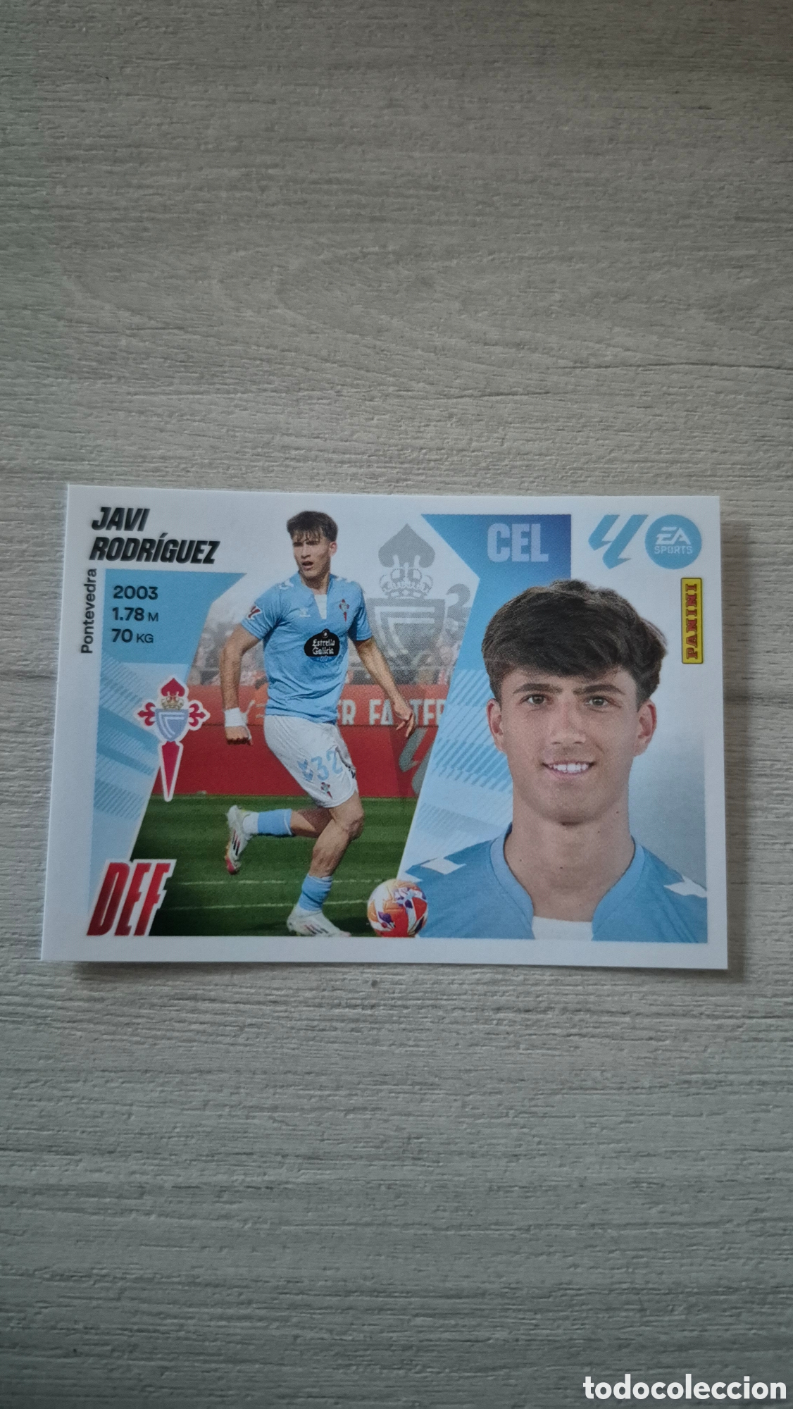 Cromos de F&uacute;tbol: N&deg;5 Celta de Vigo Javi Rodr&iacute;guez Liga Este 25/26