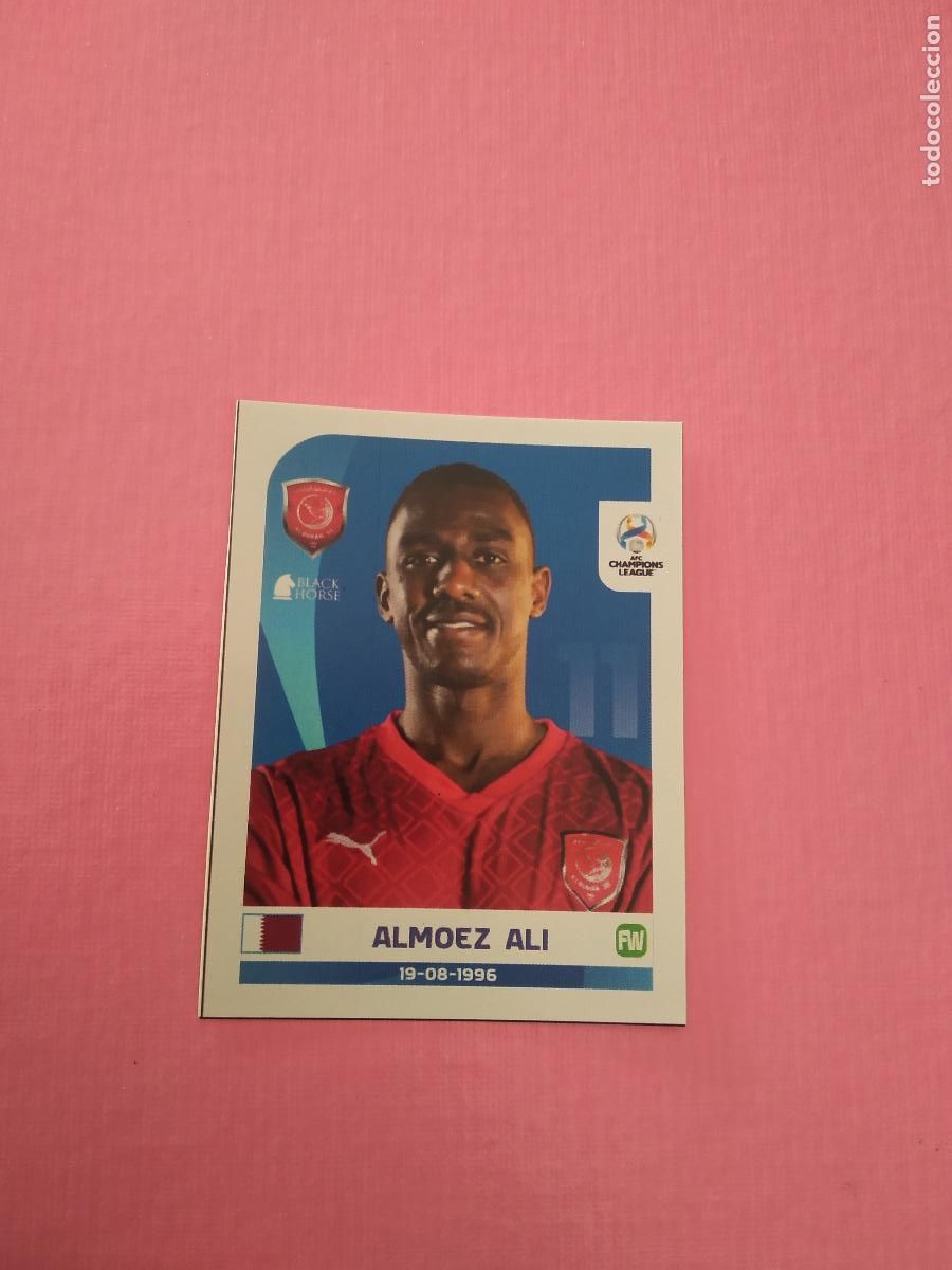 Fu&szlig;ball-Sticker: 114 ALMOEZ ALI AL DUHAIL CROMO FUTBOL AFC CHAMPIONS LEAGUE 2024 BLACK HORSE