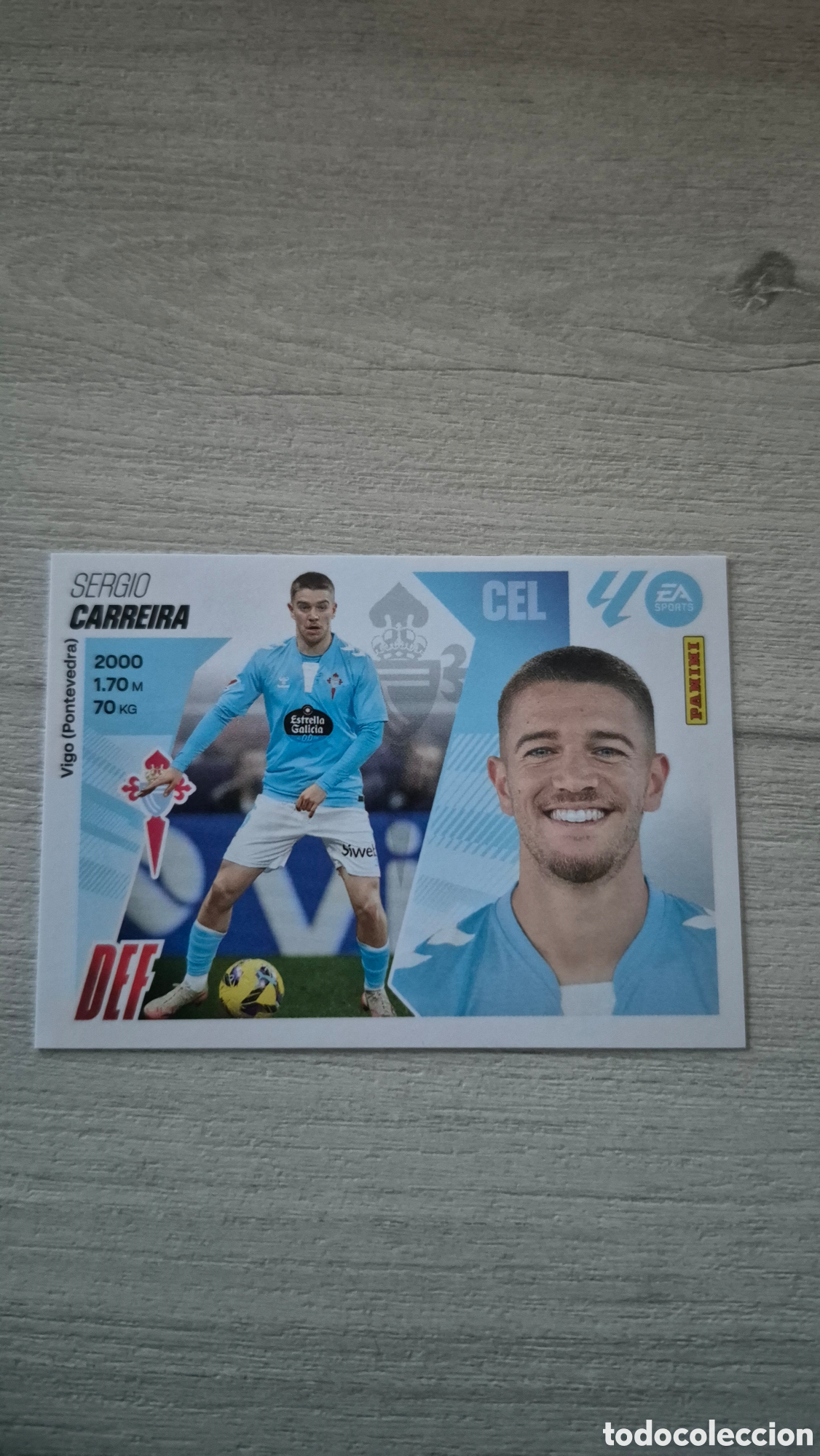Cromos de F&uacute;tbol: N&deg;6 Celta de Vigo Carreira Liga Este 25/26