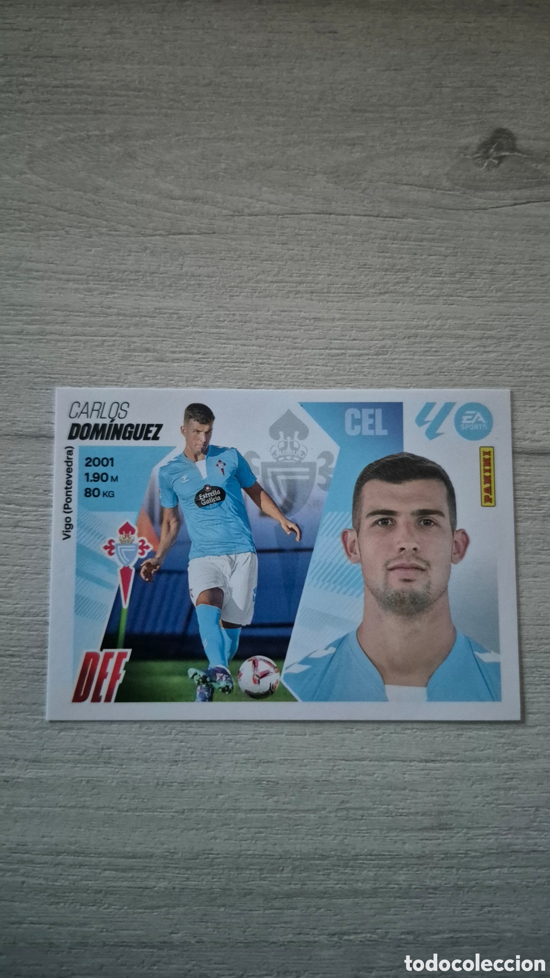 Cromos de F&uacute;tbol: N&deg;7A Celta de Vigo Dom&iacute;nguez Liga Este 25/26