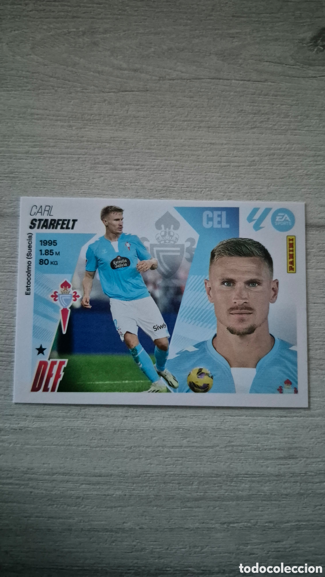 Cromos de F&uacute;tbol: N&deg;8 Celta de Vigo Starfelt Liga Este 25/26
