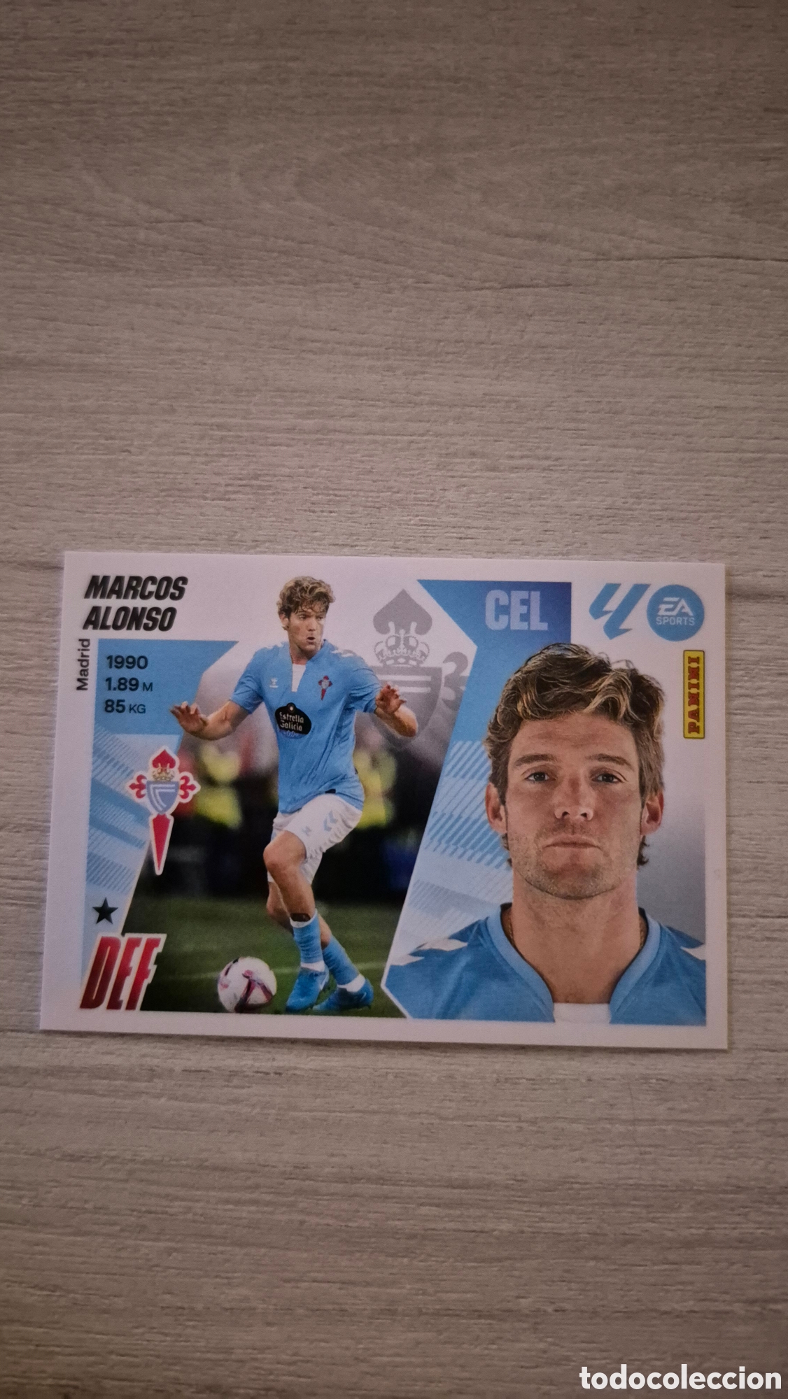 Cromos de F&uacute;tbol: N&deg;10A Celta de Vigo Marcos Alonso Liga Este 25/26