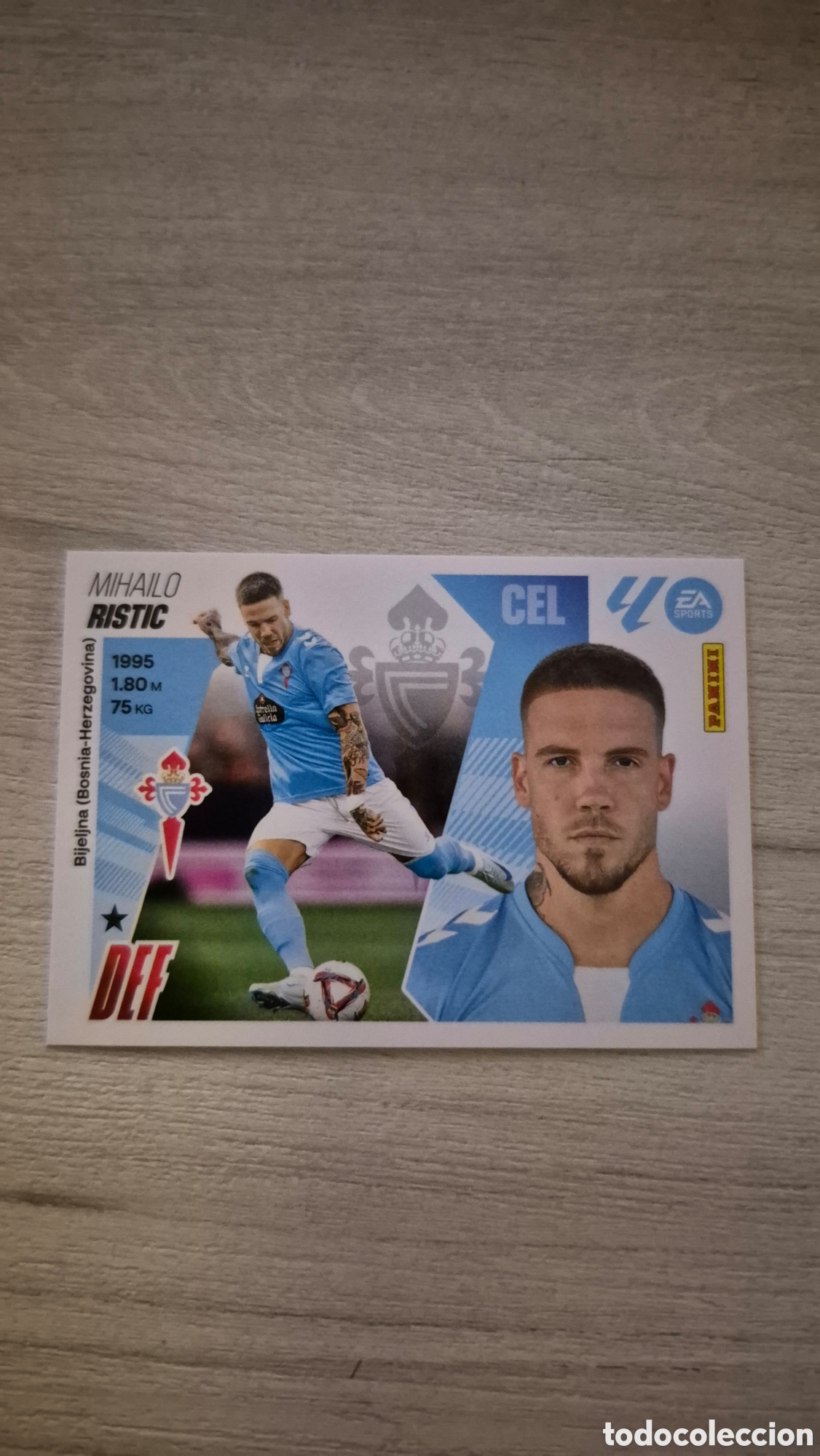 Cromos de F&uacute;tbol: N&deg;10B Celta de Vigo Ristic Liga Este 25/26