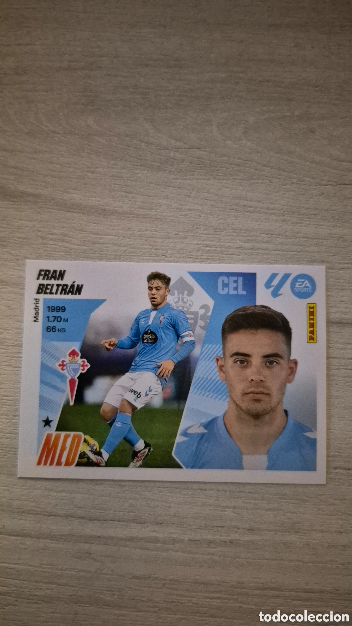 Cromos de F&uacute;tbol: N&deg;11 Celta de Vigo Fran Beltr&aacute;n Liga Este 25/26