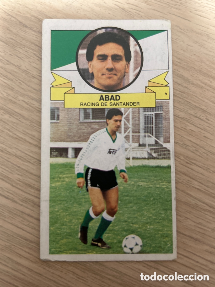 Cromos de F&uacute;tbol: ABAD RACING SANTANDER BAJA LIGA ESTE 1985 1986 85 86 NUNCA PEGADO SIN PEGAR