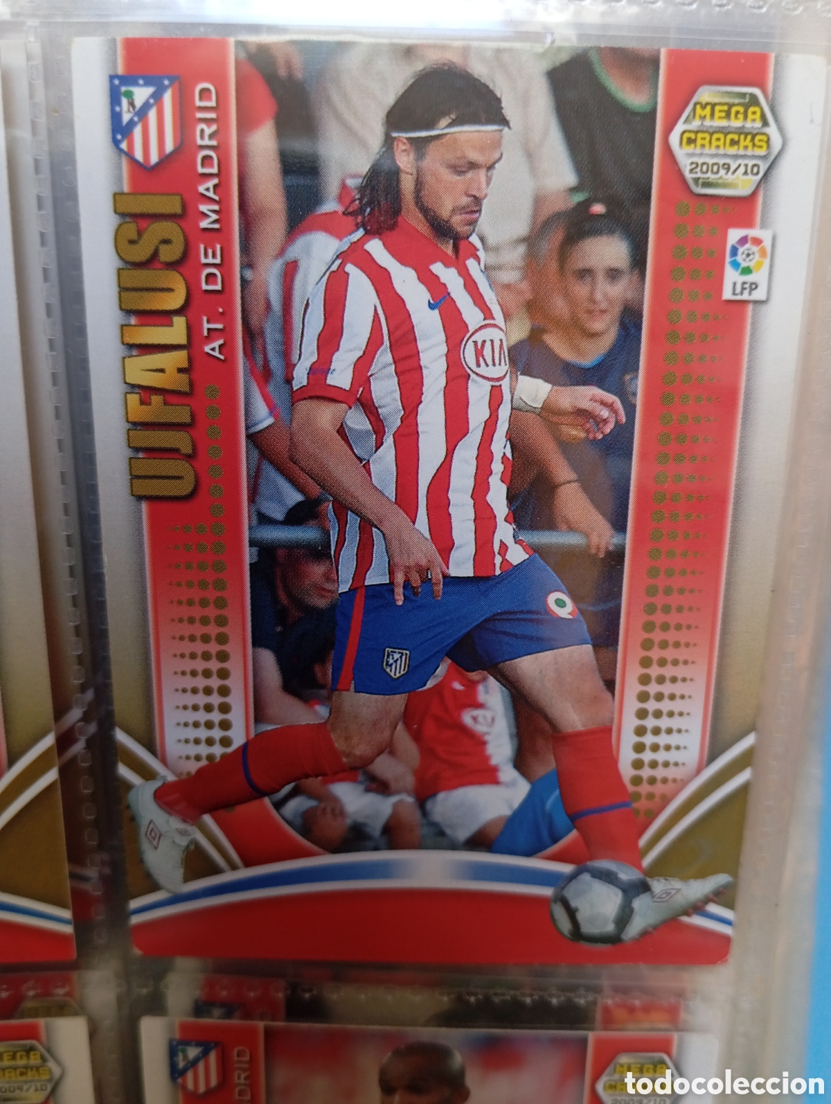 Fu&szlig;ball-Sticker: UJFALUSI ATLETICO DE MADRID Cromo ficha de futbol Megacracks 2009-2010 MGK 09-10 PANINI
