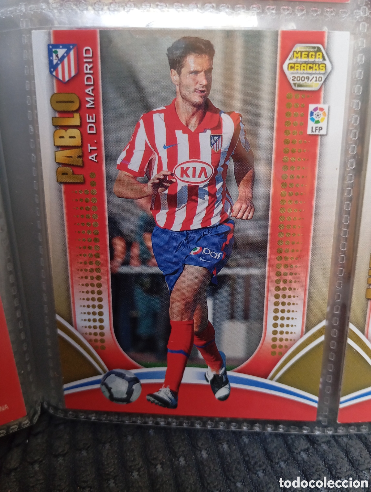 Cromos de Futebol: PABLO ATLETICO DE MADRID Cromo ficha de futbol Megacracks 2009-2010 MGK 09-10 PANINI