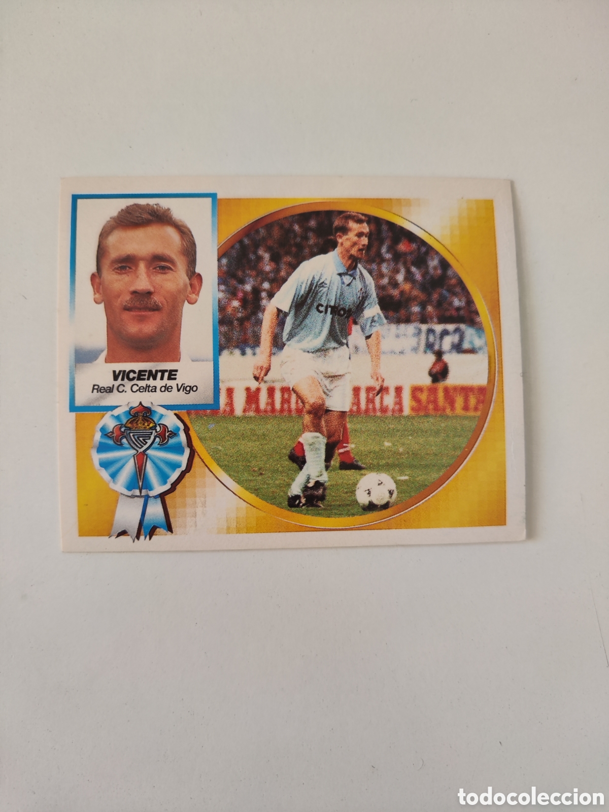 Cromos de F&uacute;tbol: Este 94 95 nuevo sin pegar buen estado Celta Vigo Vicente