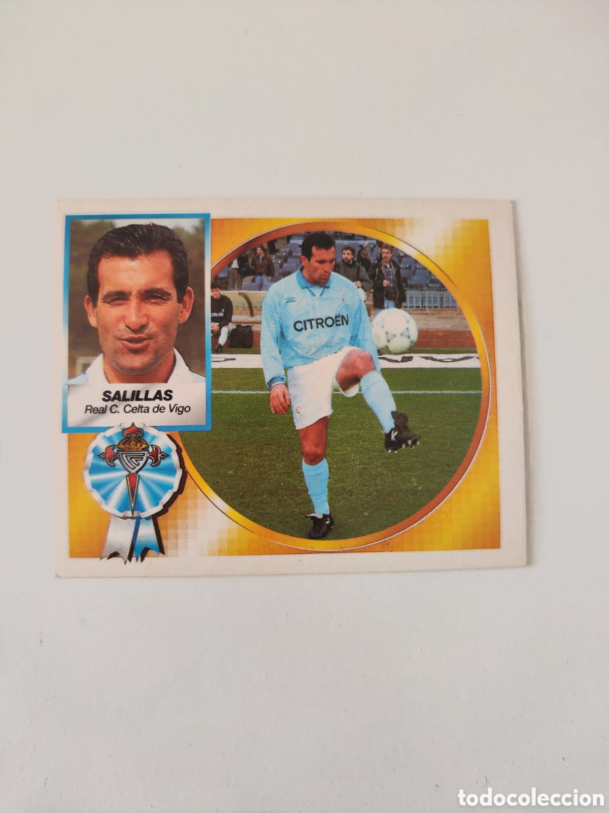 Cromos de F&uacute;tbol: Este 94 95 nuevo sin pegar buen estado Celta Vigo Salillas baja