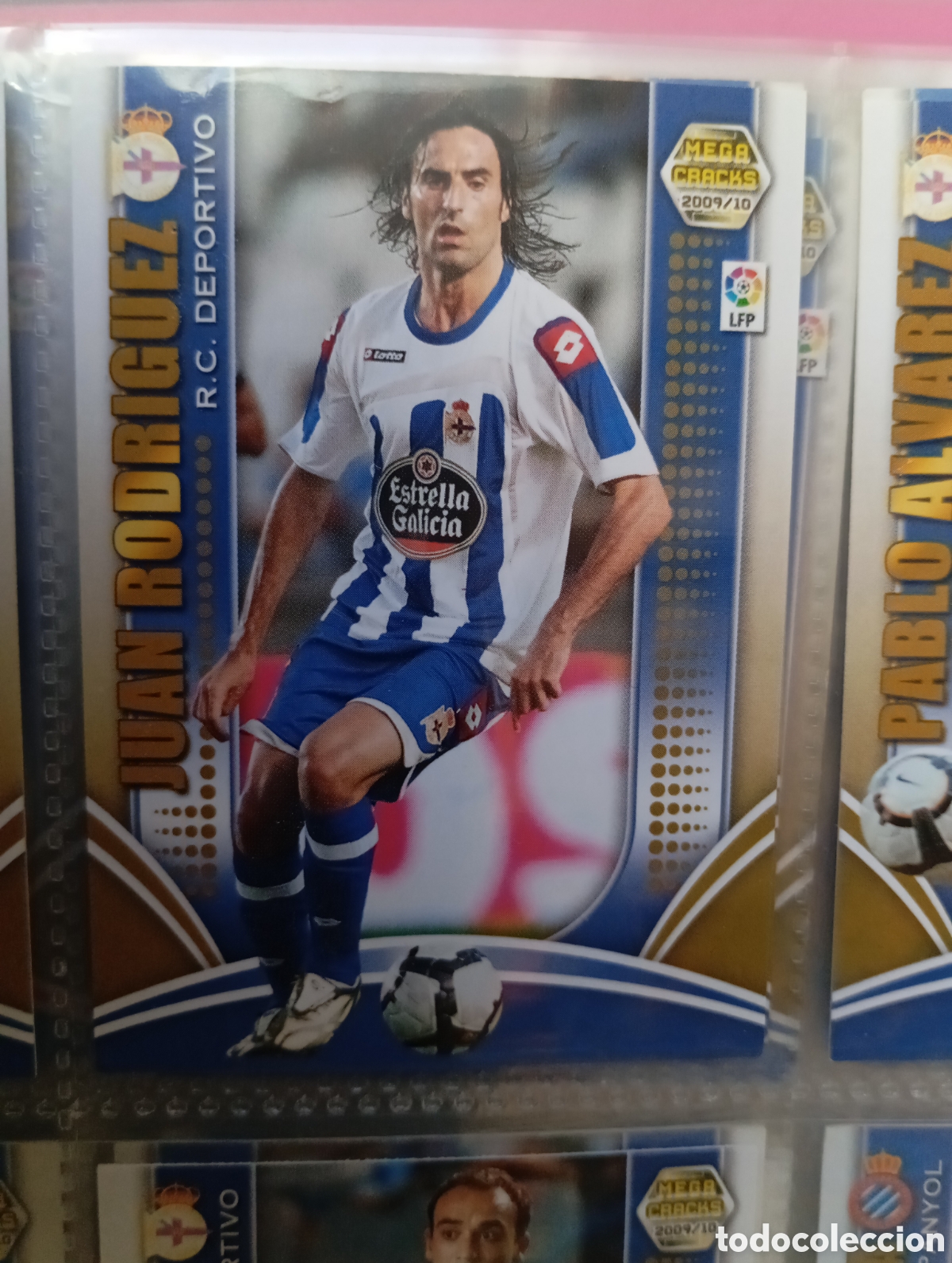Fu&szlig;ball-Sticker: JUAN RODRIGUEZ RC DEPORTIVO DE LA CORU&Ntilde;A Cromo ficha de futbol Megacracks 2009-2010 MGK 09-10 PANINI