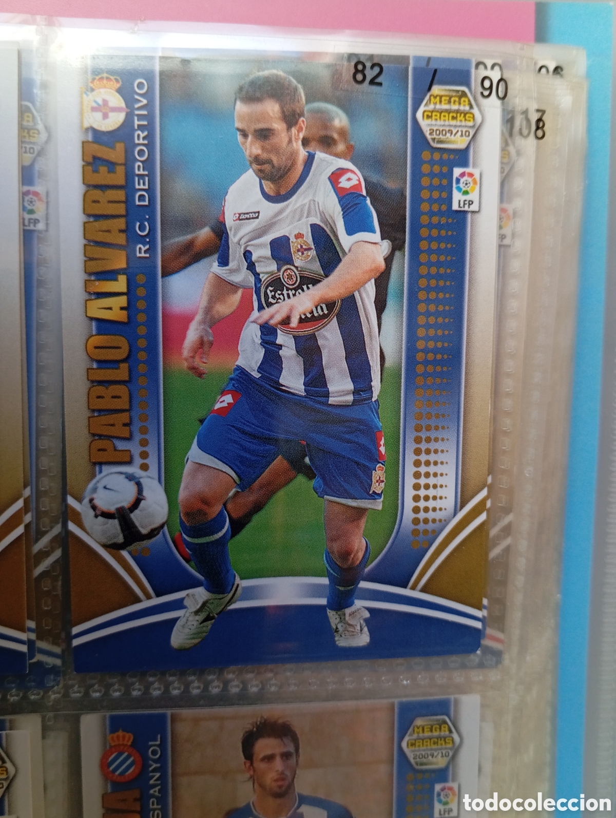 Cromos de Futebol: PABLO ALVAREZ RC DEPORTIVO DE LA CORU&Ntilde;A Cromo ficha de futbol Megacracks 2009-2010 MGK 09-10 PANINI