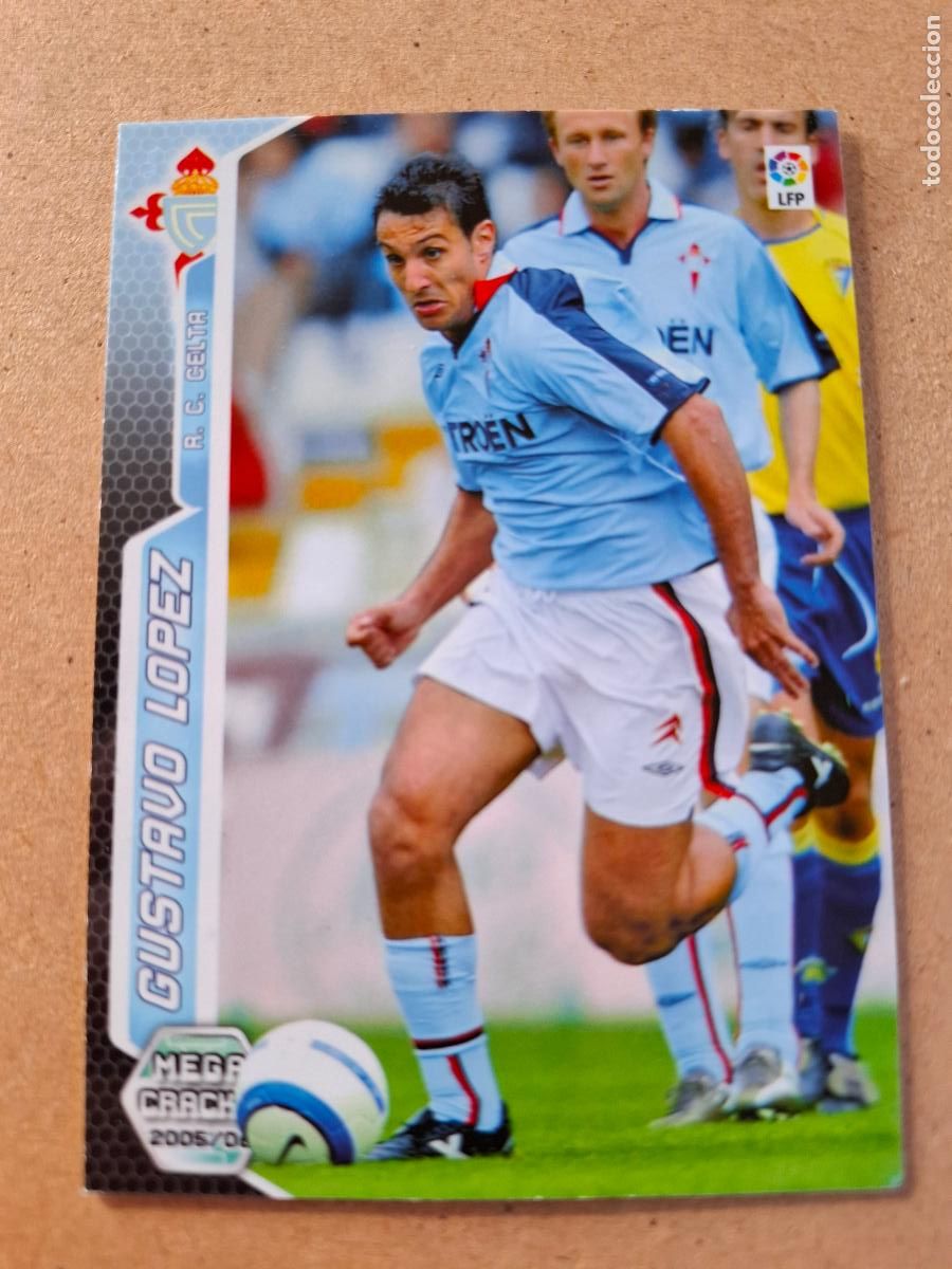 Fu&szlig;ball-Sticker: MEGACRACKS 2005 2006 05 06 - 121 GUSTAVO L&Oacute;PEZ ( ERROR ) - R.C. CELTA - CP5