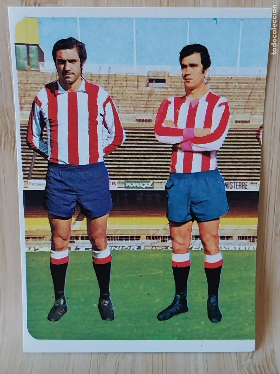 Cromos de F&uacute;tbol: QUINI Y FANJUL GIJON LIGA 1975 75 76 ED RUIZ ROMERO RUIROMER CROMO 61 SIN PEGAR NUNCA ORIGINAL