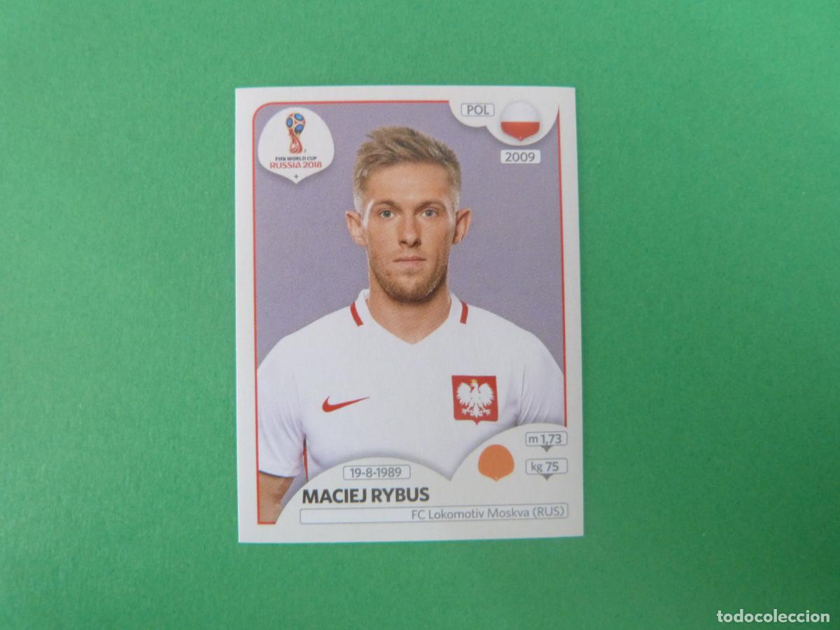 Cromos de F&uacute;tbol: CROMO FUTBOL MACIEJ RYBUS POLONIA SIN PEGAR N&ordm; 602 MUNDIAL RUSIA 2018 PANINI