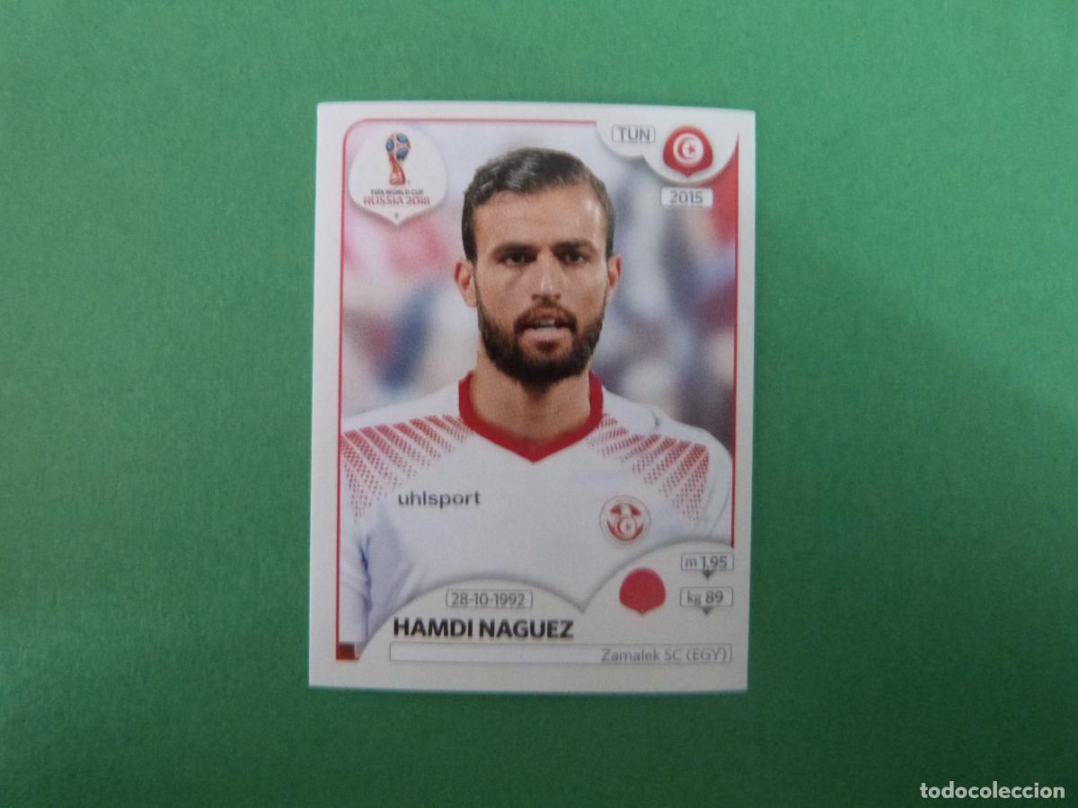 Cromos de F&uacute;tbol: CROMO FUTBOL HAMDI NAGUEZ TUNEZ SIN PEGAR N&ordm; 558 MUNDIAL RUSIA 2018 PANINI