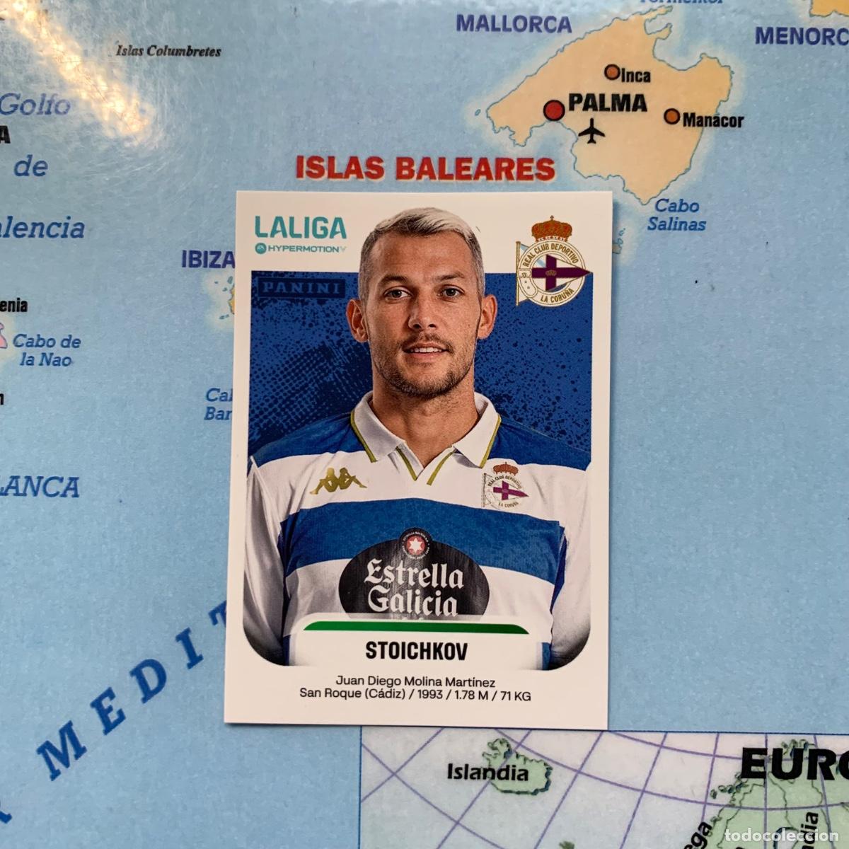 Cromos de f&uacute;tbol: Stoichkov n&uacute;mero 189B del deportivo de La Coru&ntilde;a cromo liga Hypermotion 25-26 2025-2026