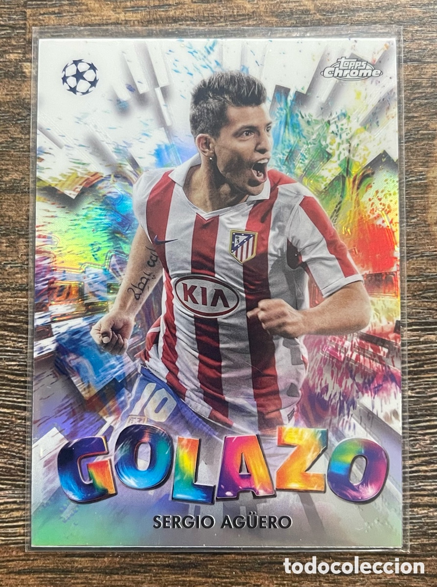 Football Stickers: Kun Ag&uuml;ero Golazo Topps Chrome