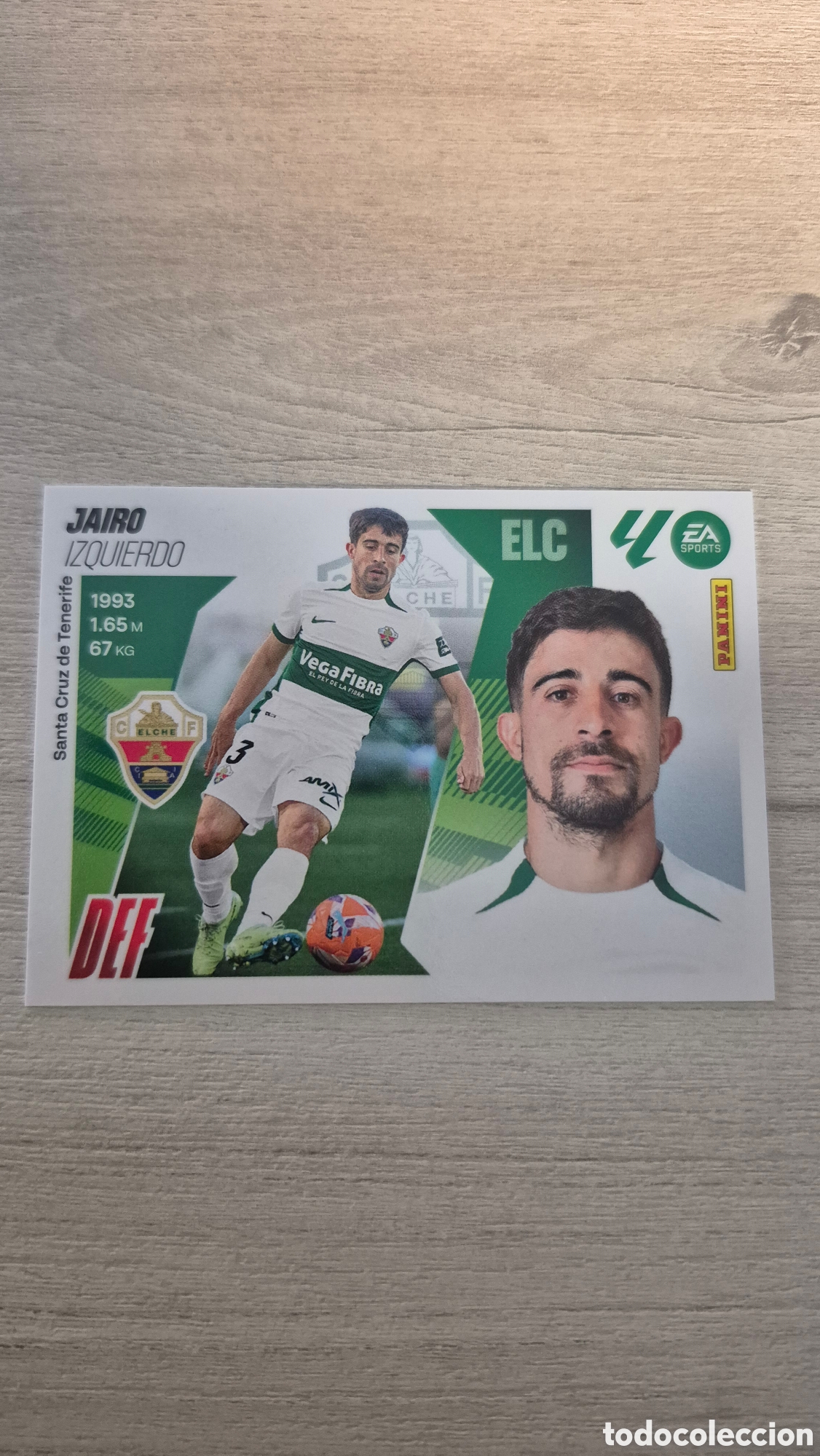 Cromos de Futebol: N&deg;10 Elche Jairo Liga Este 25/26